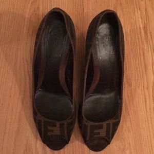Fendi wedge heels